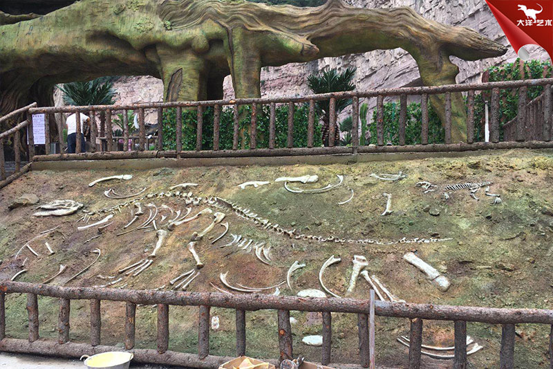 恐龍化石，恐龍骨架模型