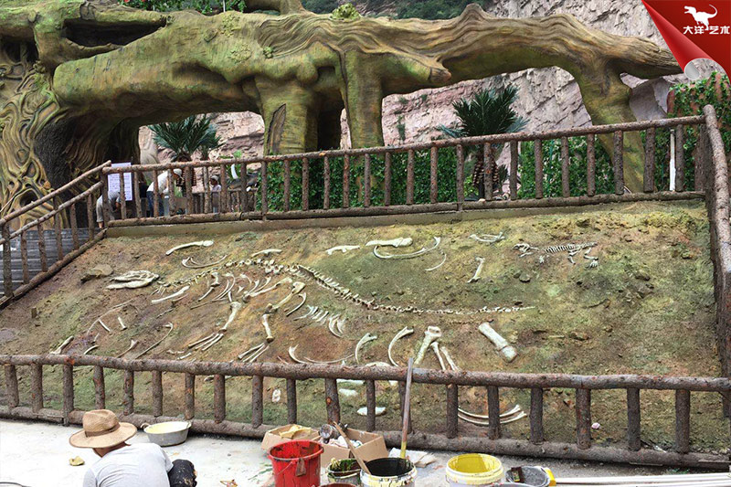 恐龍化石，恐龍骨架模型